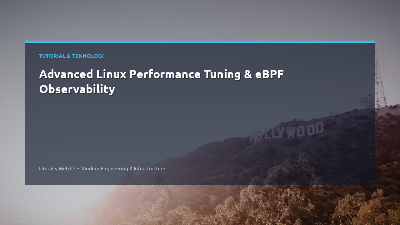 Advanced Linux Performance Tuning & eBPF Observability
