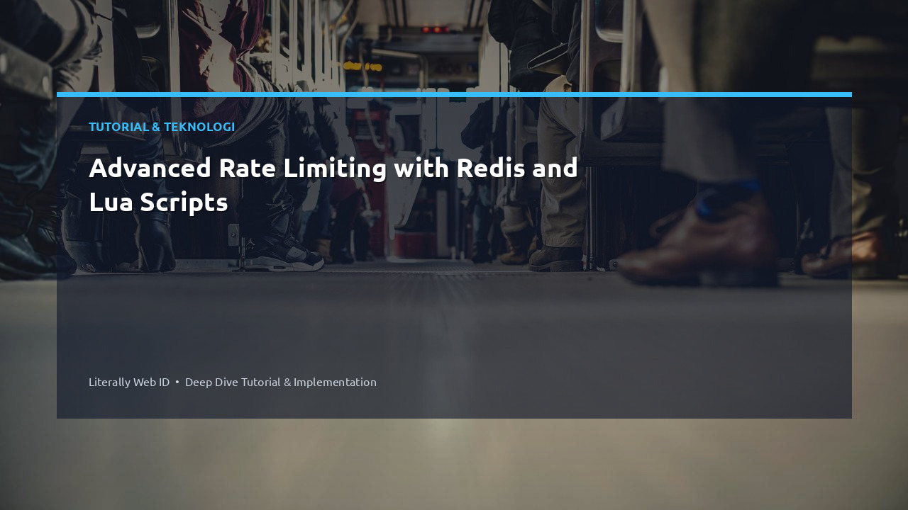 Advanced Rate Limiting with Redis and Lua Scripts