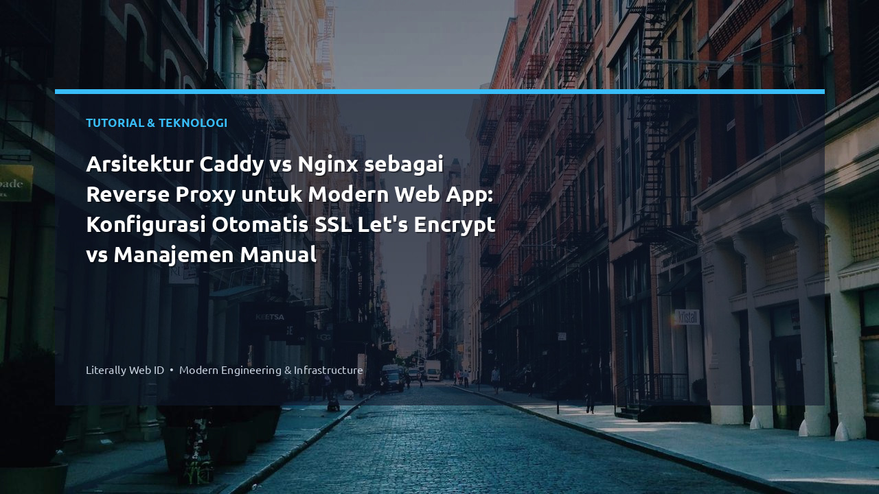 Arsitektur Caddy vs Nginx sebagai Reverse Proxy untuk Modern Web App: Konfigurasi Otomatis SSL Let's Encrypt vs Manajemen Manual