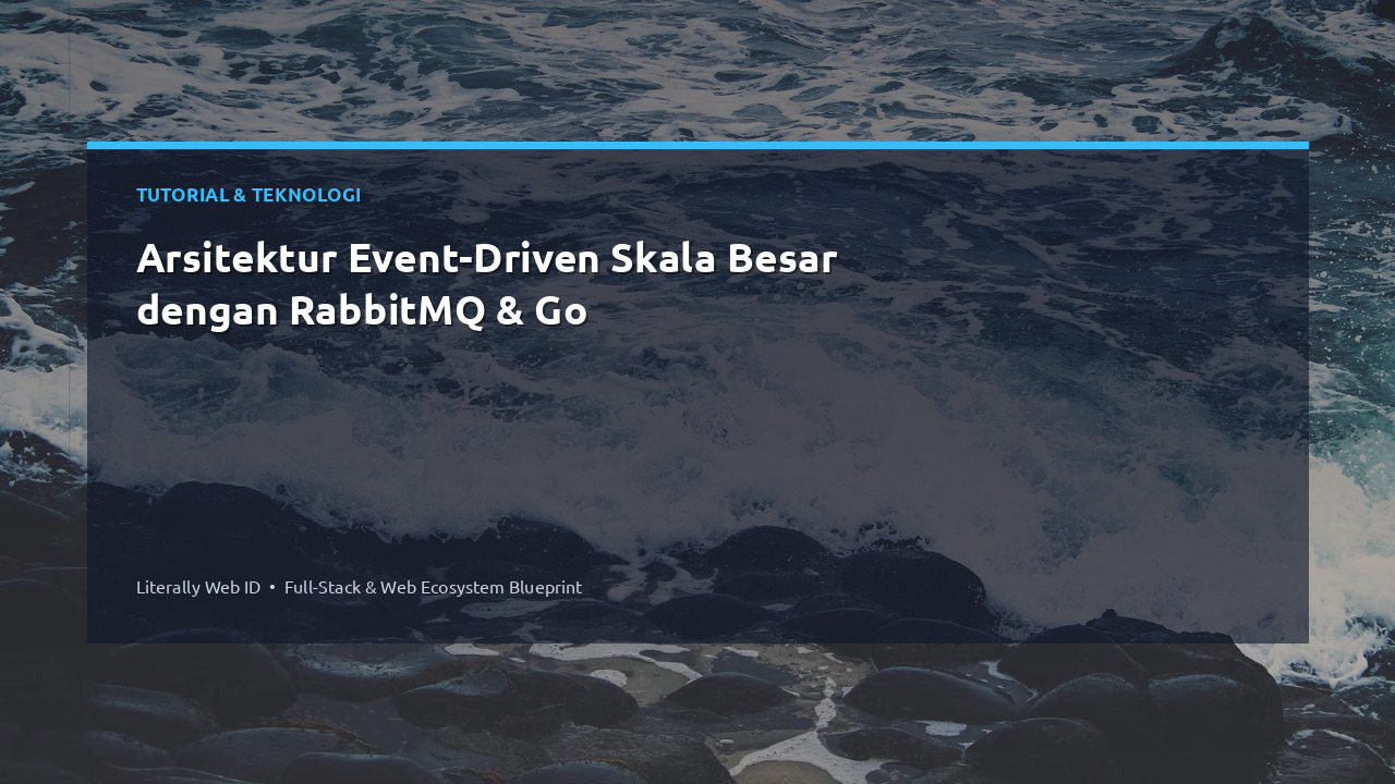 Arsitektur Event-Driven Skala Besar dengan RabbitMQ & Go
