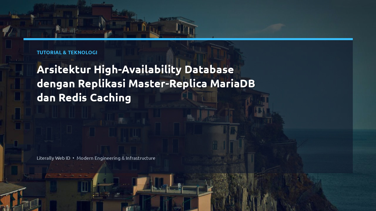 Arsitektur High-Availability Database dengan Replikasi Master-Replica MariaDB dan Redis Caching