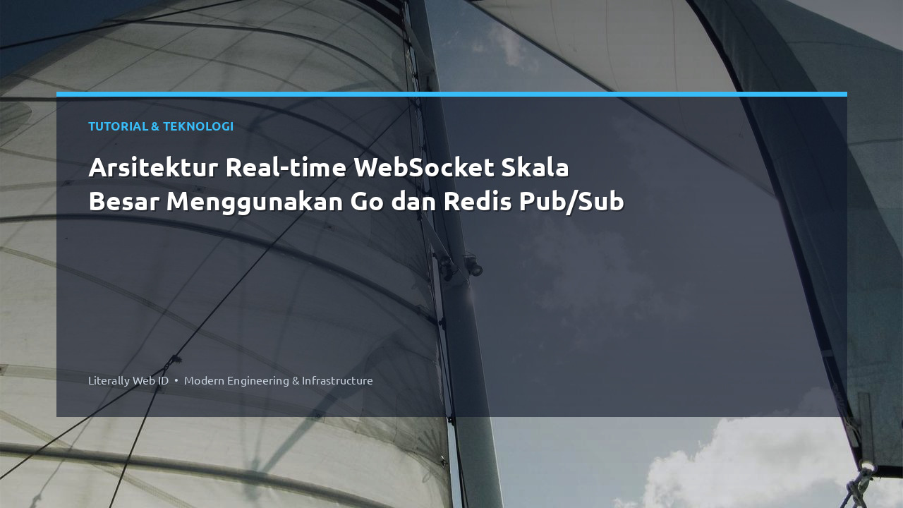 Arsitektur Real-time WebSocket Skala Besar Menggunakan Go dan Redis Pub/Sub