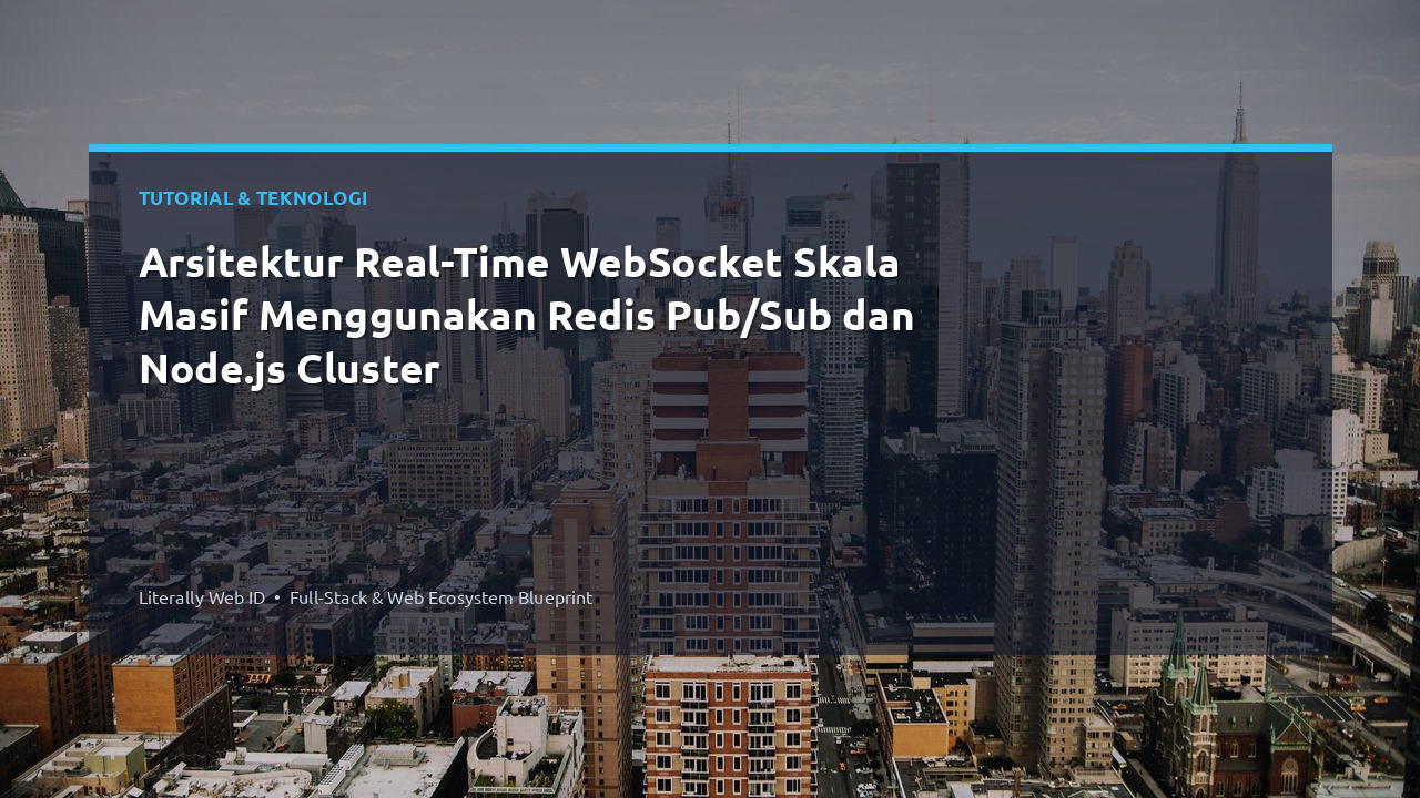 Arsitektur Real-Time WebSocket Skala Masif Menggunakan Redis Pub/Sub dan Node.js Cluster