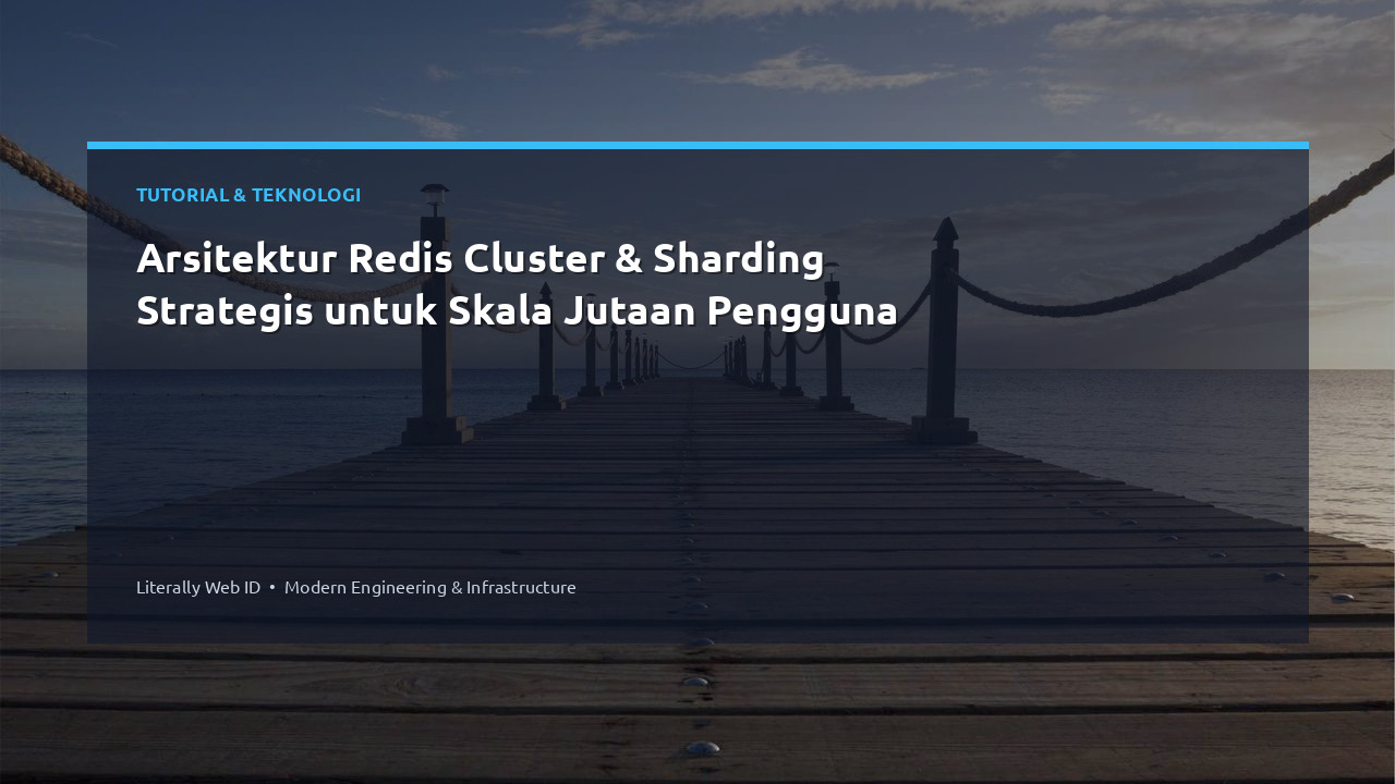 Arsitektur Redis Cluster & Sharding Strategis untuk Skala Jutaan Pengguna