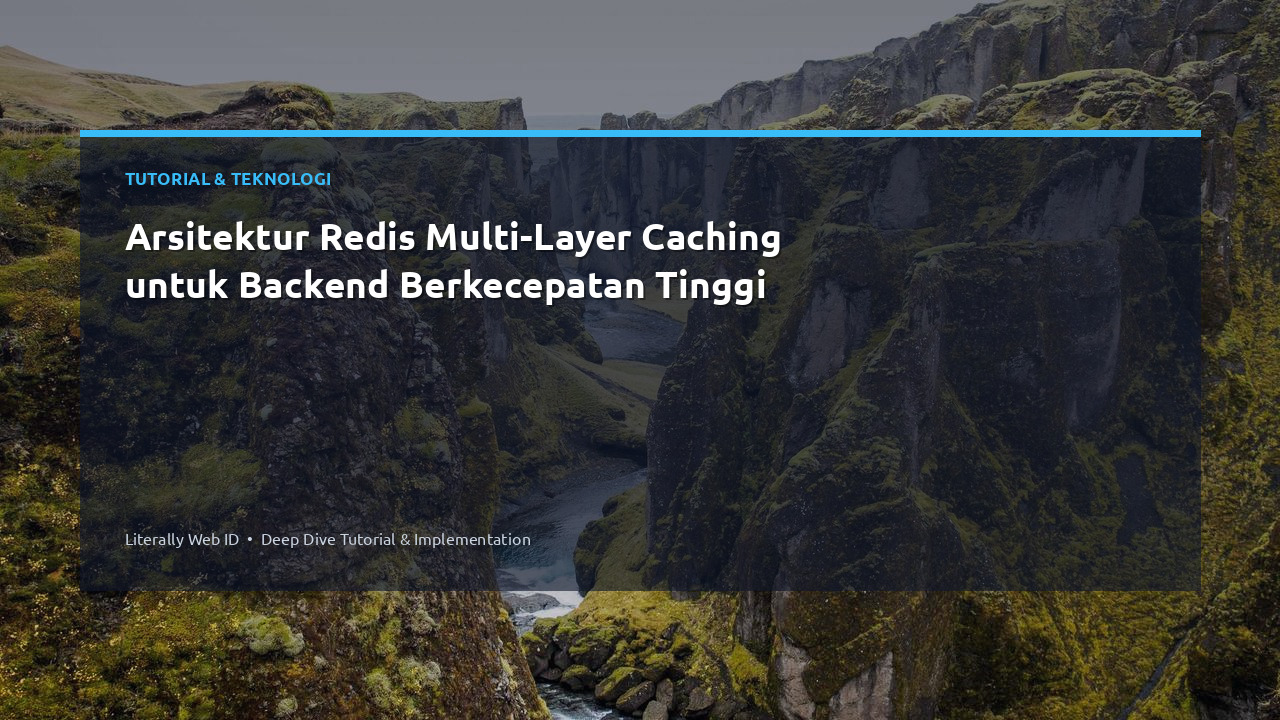 Arsitektur Redis Multi-Layer Caching untuk Backend Berkecepatan Tinggi