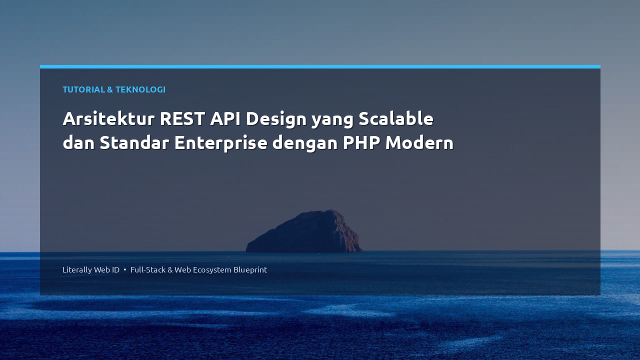 Arsitektur REST API Design yang Scalable dan Standar Enterprise dengan PHP Modern