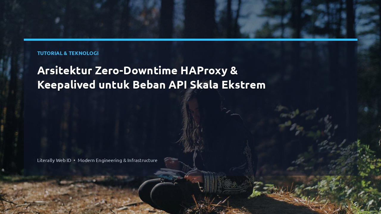 Arsitektur Zero-Downtime HAProxy & Keepalived untuk Beban API Skala Ekstrem