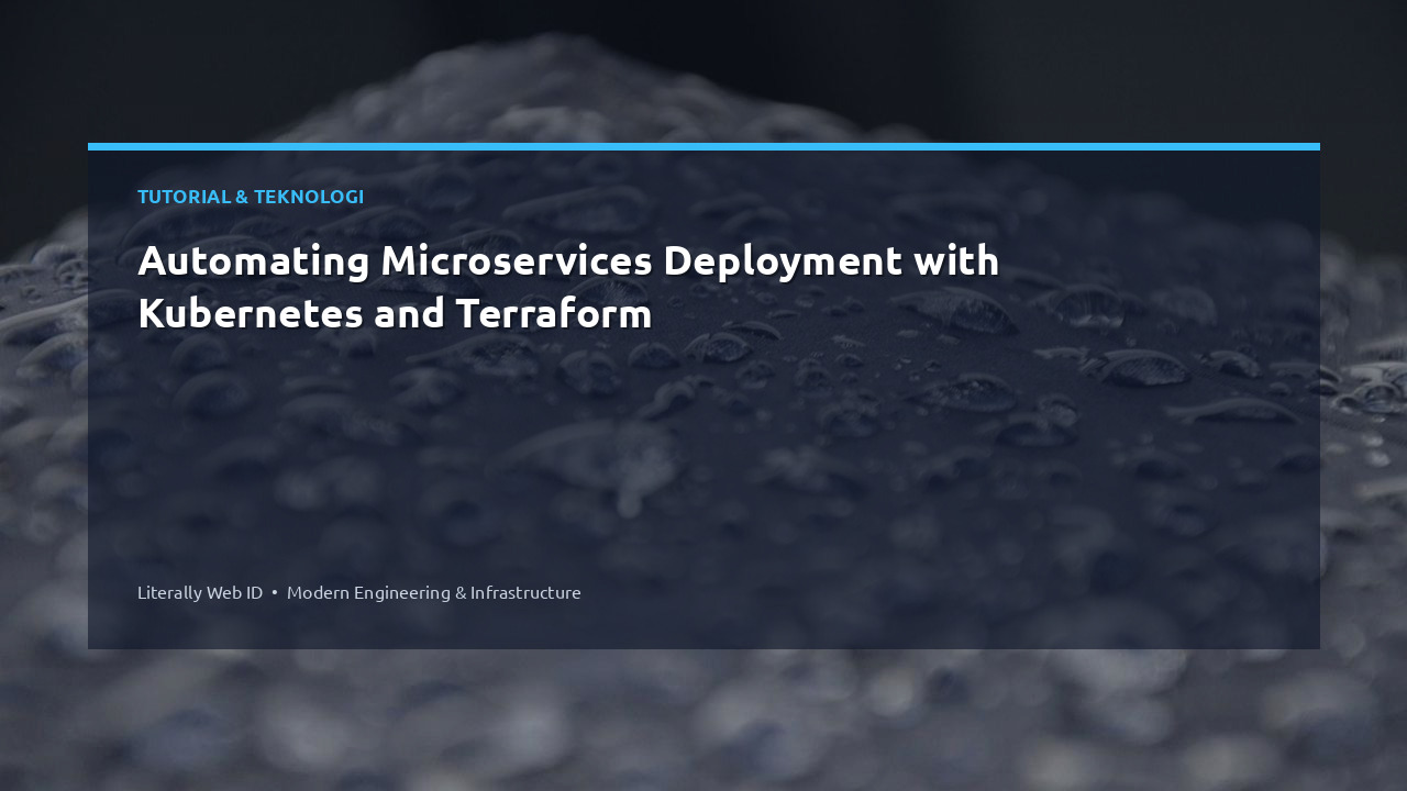 Automating Microservices Deployment with Kubernetes and Terraform