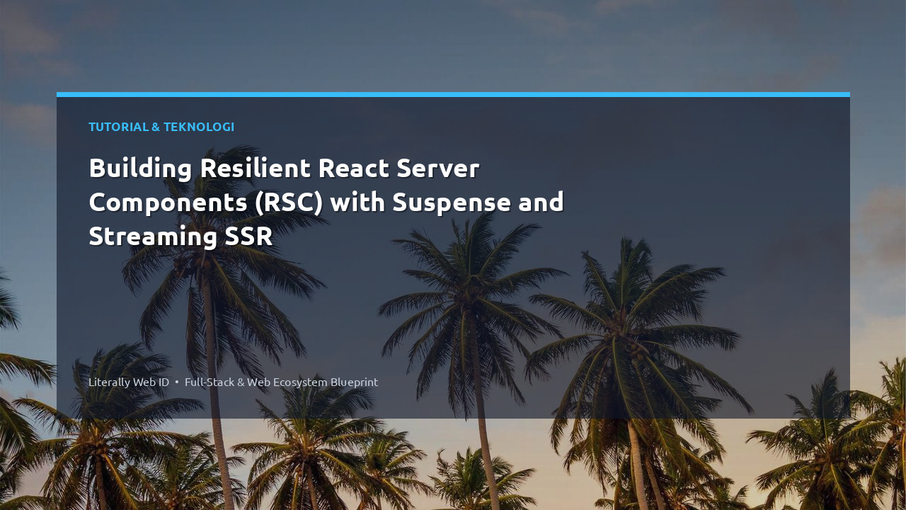 Building Resilient React Server Components (RSC) with Suspense and Streaming SSR