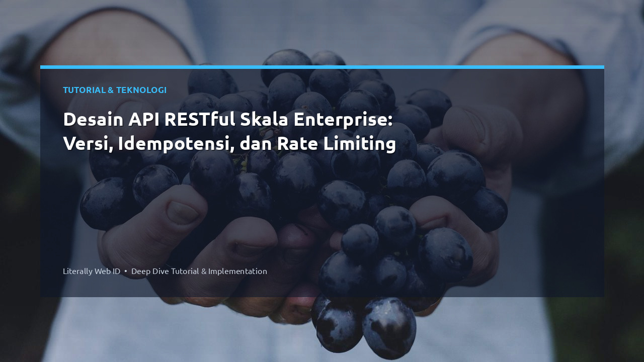 Desain API RESTful Skala Enterprise: Versi, Idempotensi, dan Rate Limiting