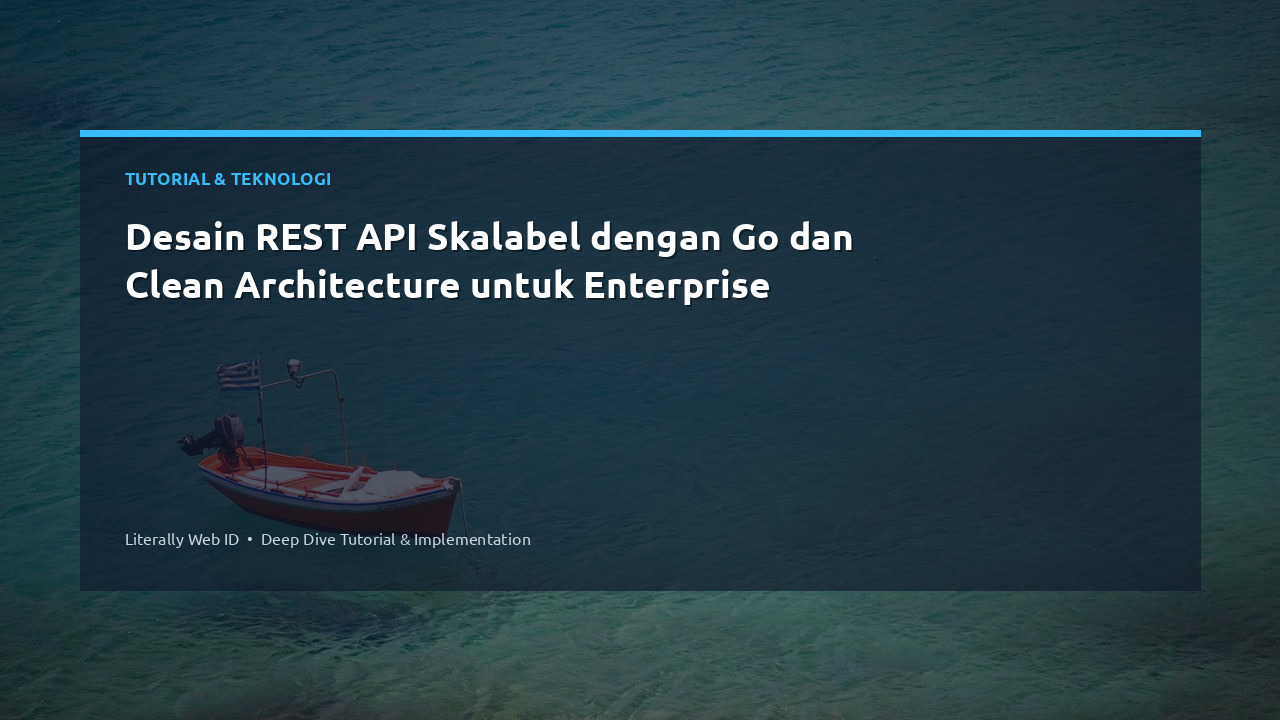 Desain REST API Skalabel dengan Go dan Clean Architecture untuk Enterprise