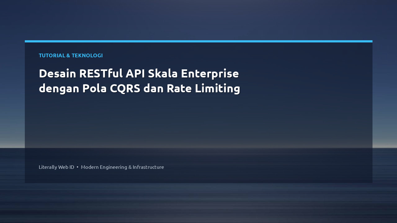 Desain RESTful API Skala Enterprise dengan Pola CQRS dan Rate Limiting
