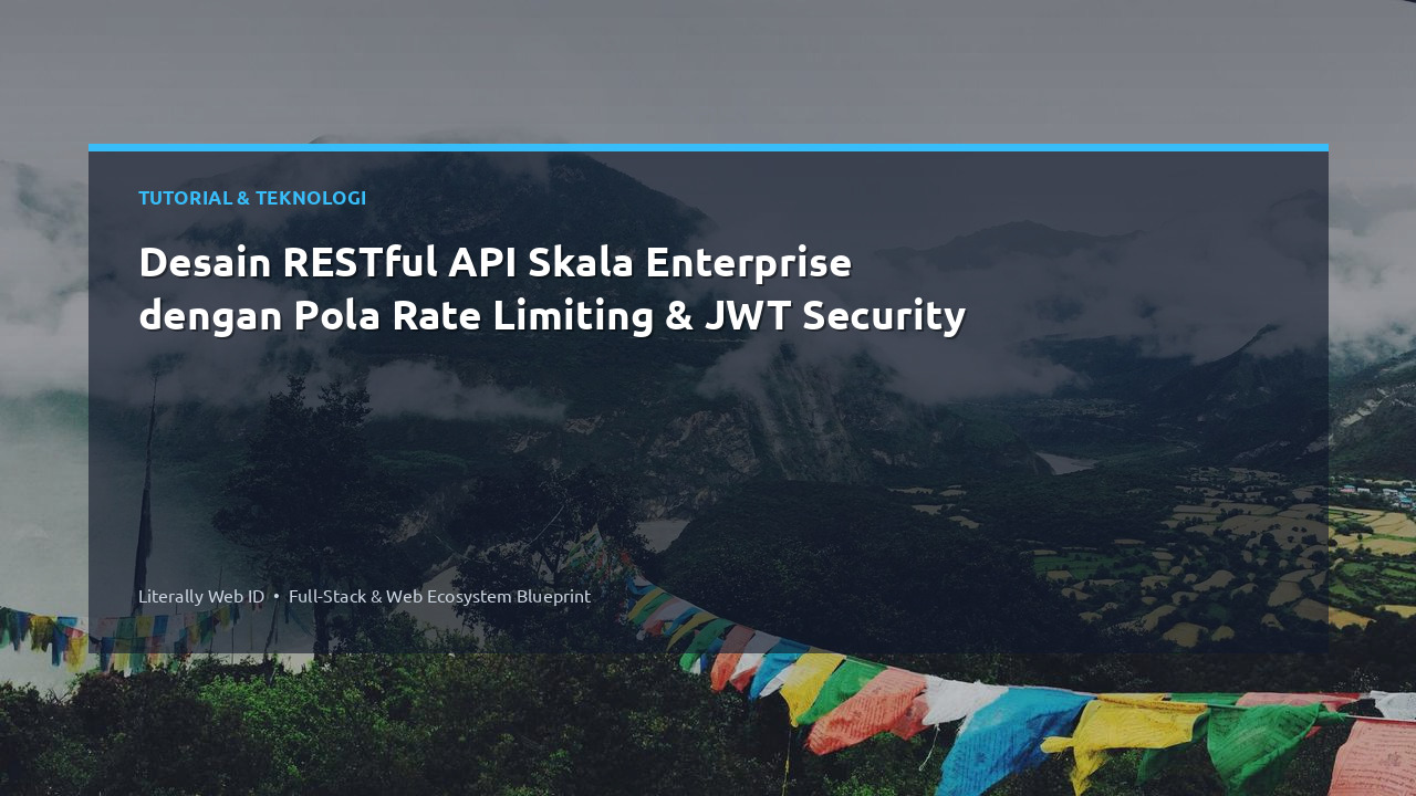 Desain RESTful API Skala Enterprise dengan Pola Rate Limiting & JWT Security