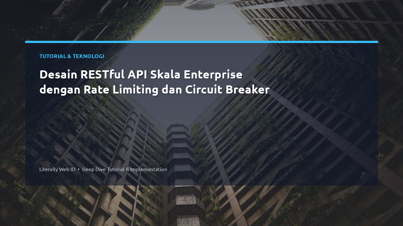 Desain RESTful API Skala Enterprise dengan Rate Limiting dan Circuit Breaker
