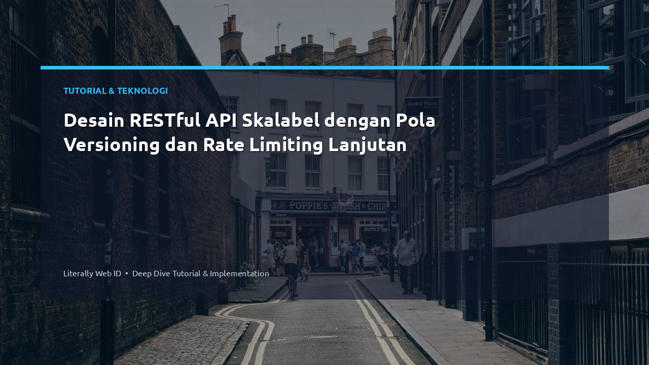 Desain RESTful API Skalabel dengan Pola Versioning dan Rate Limiting Lanjutan