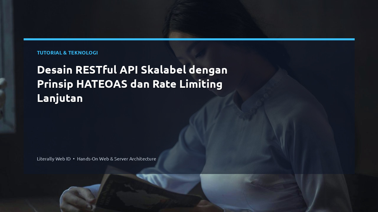 Desain RESTful API Skalabel dengan Prinsip HATEOAS dan Rate Limiting Lanjutan