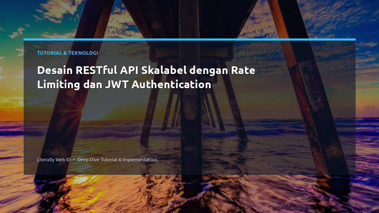 Desain RESTful API Skalabel dengan Rate Limiting dan JWT Authentication
