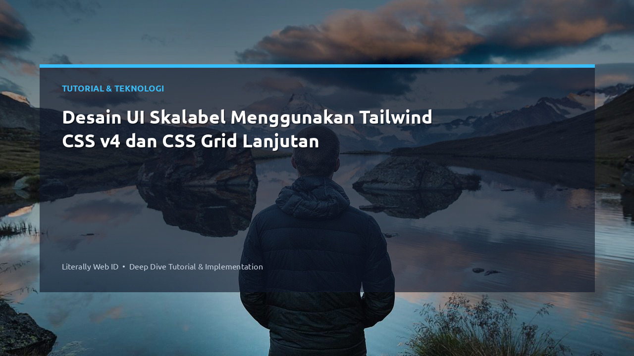 Desain UI Skalabel Menggunakan Tailwind CSS v4 dan CSS Grid Lanjutan