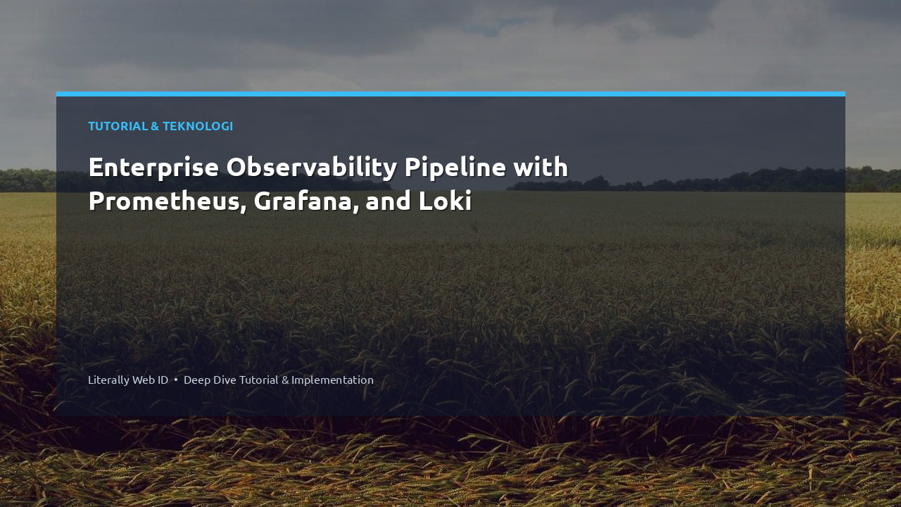 Enterprise Observability Pipeline with Prometheus, Grafana, and Loki
