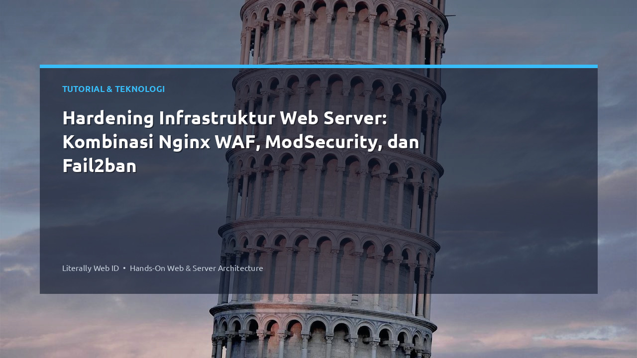 Hardening Infrastruktur Web Server: Kombinasi Nginx WAF, ModSecurity, dan Fail2ban