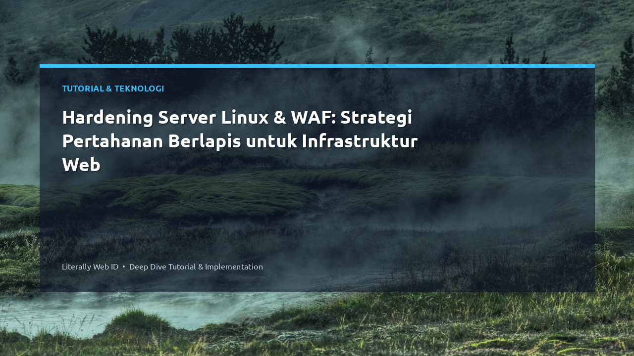 Hardening Server Linux & WAF: Strategi Pertahanan Berlapis untuk Infrastruktur Web