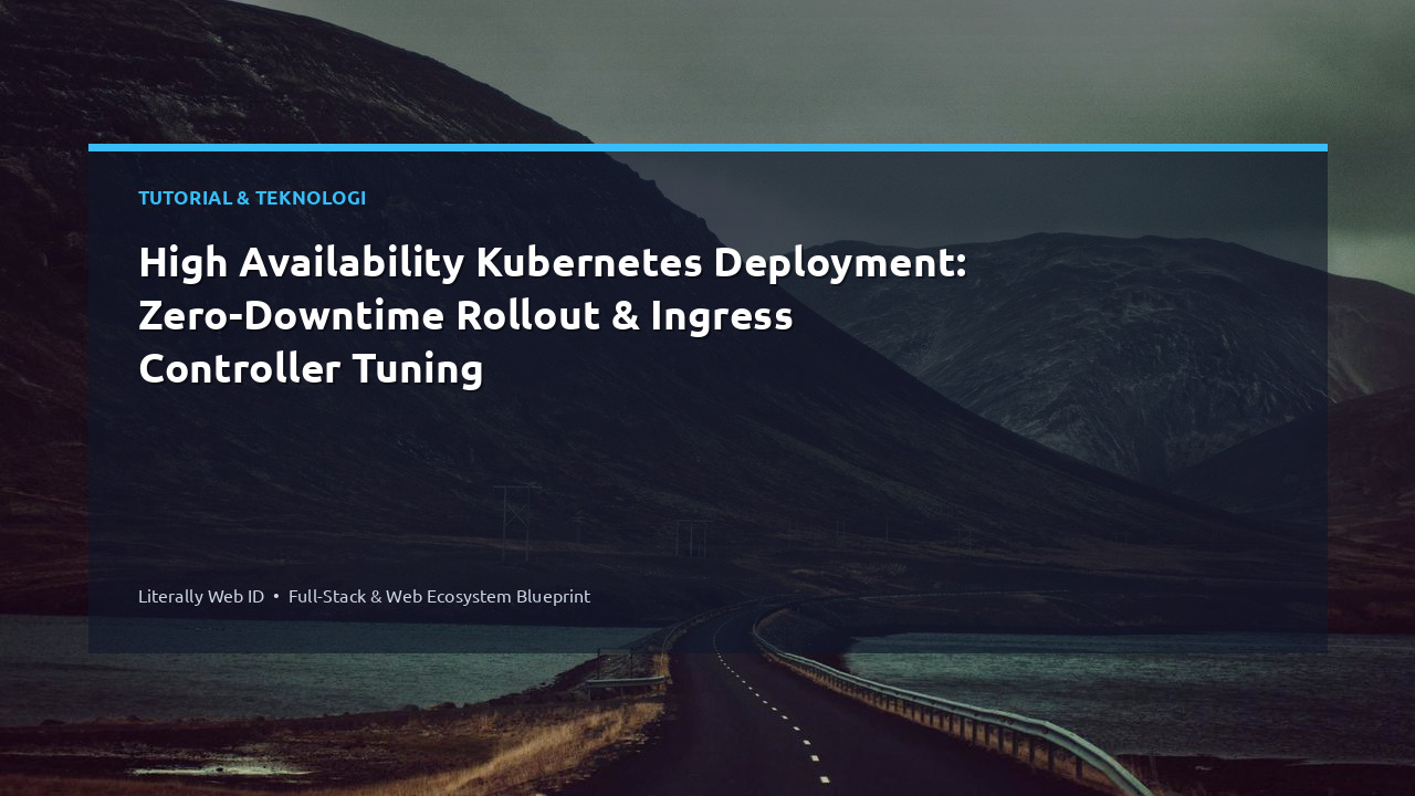 High Availability Kubernetes Deployment: Zero-Downtime Rollout & Ingress Controller Tuning