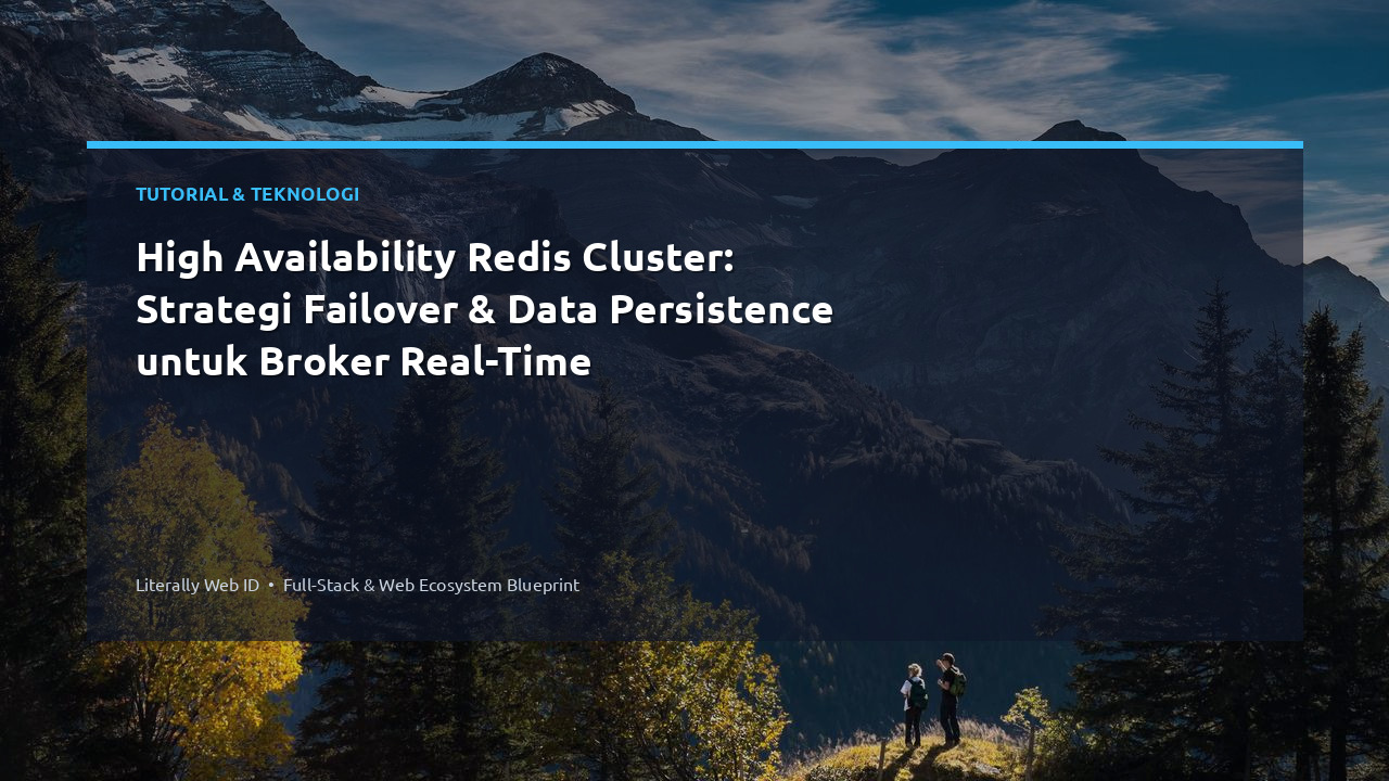 High Availability Redis Cluster: Strategi Failover & Data Persistence untuk Broker Real-Time