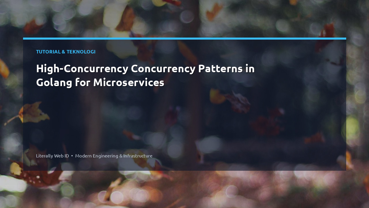 High-Concurrency Concurrency Patterns in Golang for Microservices
