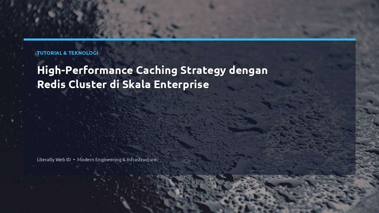 High-Performance Caching Strategy dengan Redis Cluster di Skala Enterprise