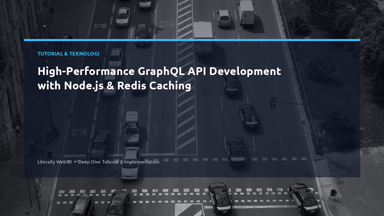 High-Performance GraphQL API Development with Node.js & Redis Caching