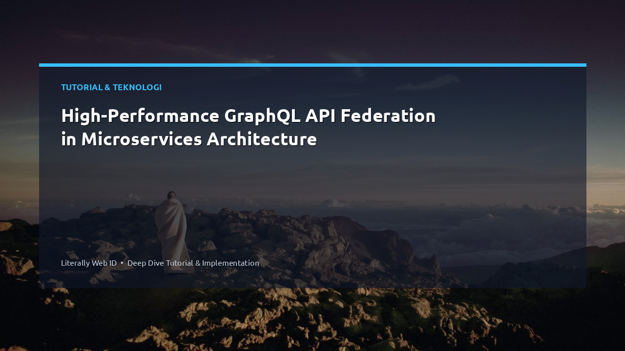 High-Performance GraphQL API Federation in Microservices Architecture