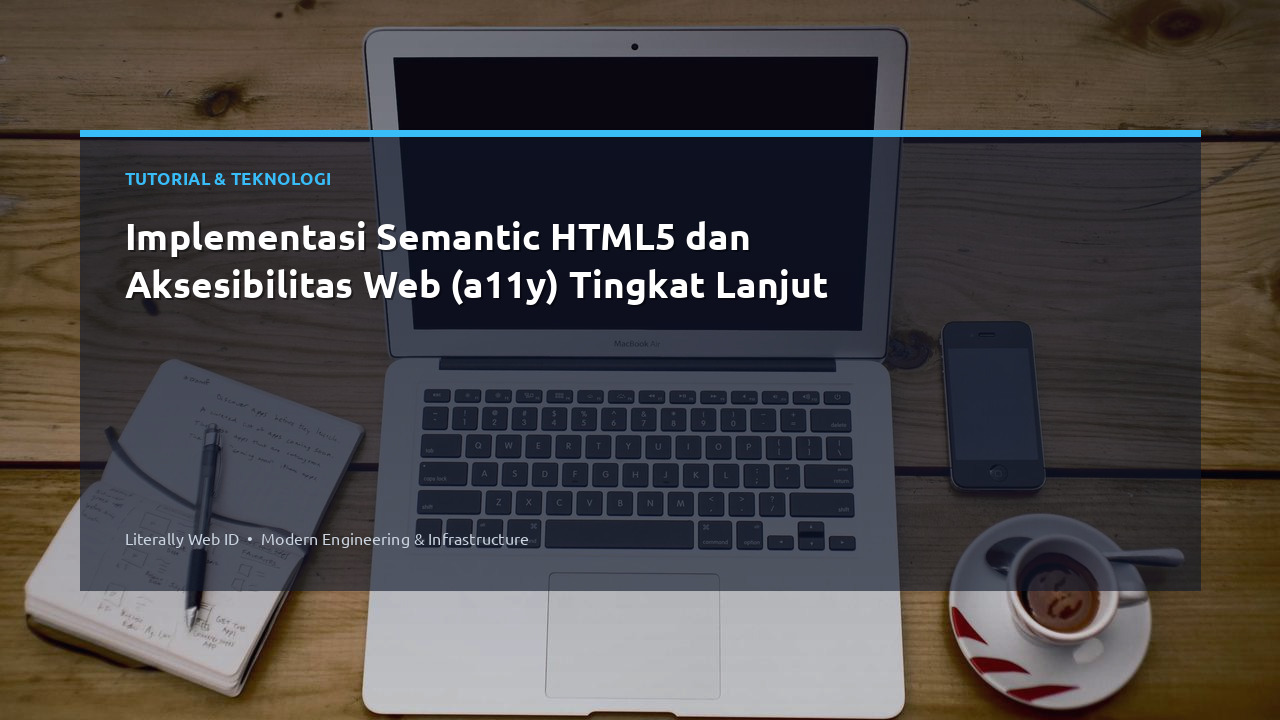 Implementasi Semantic HTML5 dan Aksesibilitas Web (a11y) Tingkat Lanjut
