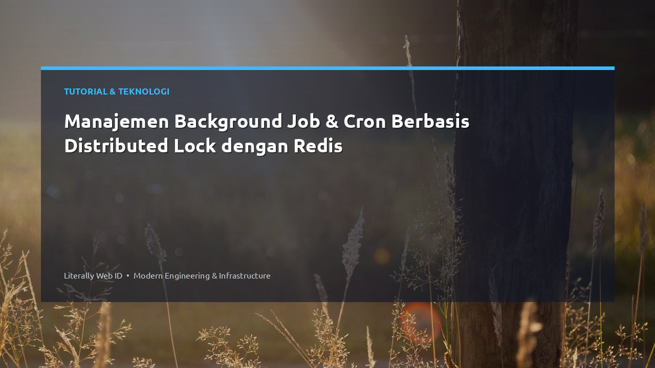 Manajemen Background Job & Cron Berbasis Distributed Lock dengan Redis