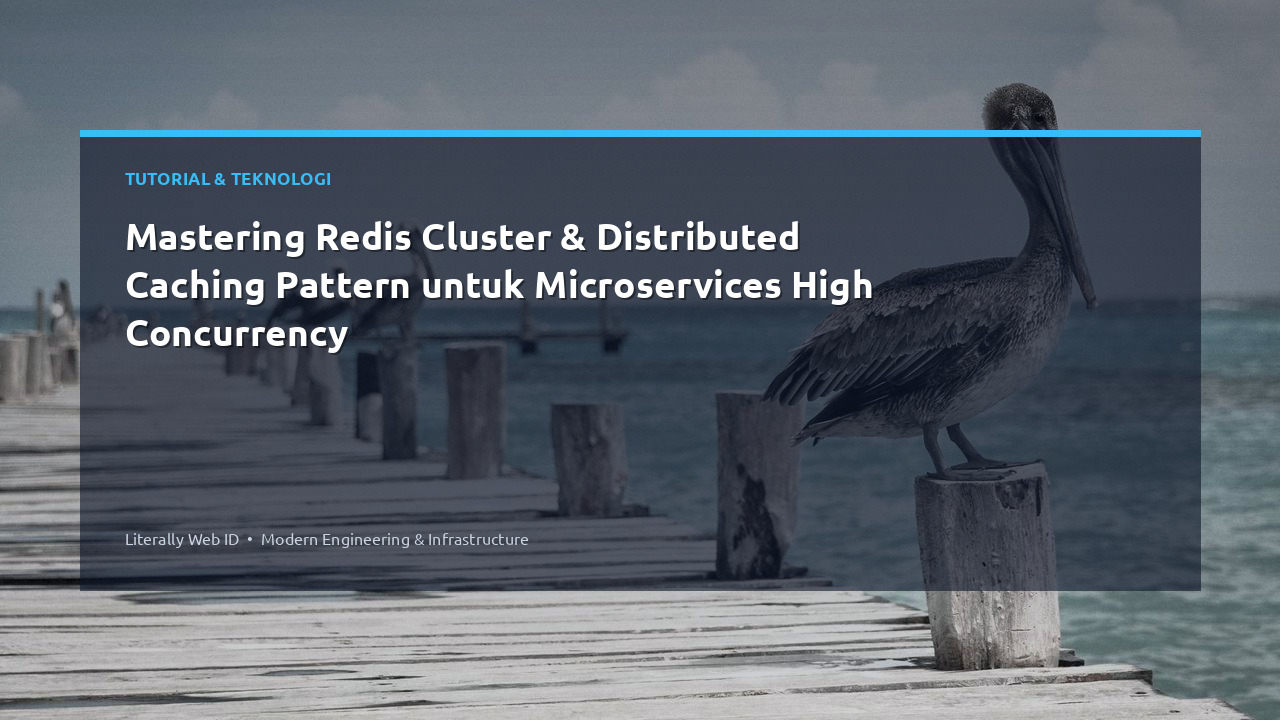 Mastering Redis Cluster & Distributed Caching Pattern untuk Microservices High Concurrency