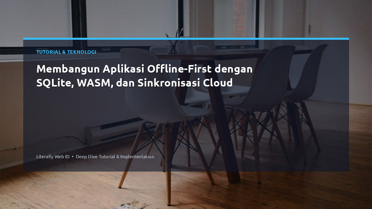 Membangun Aplikasi Offline-First dengan SQLite, WASM, dan Sinkronisasi Cloud