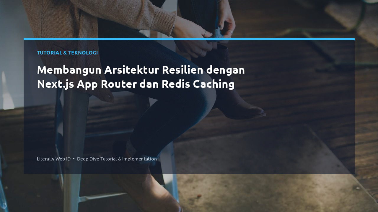 Membangun Arsitektur Resilien dengan Next.js App Router dan Redis Caching