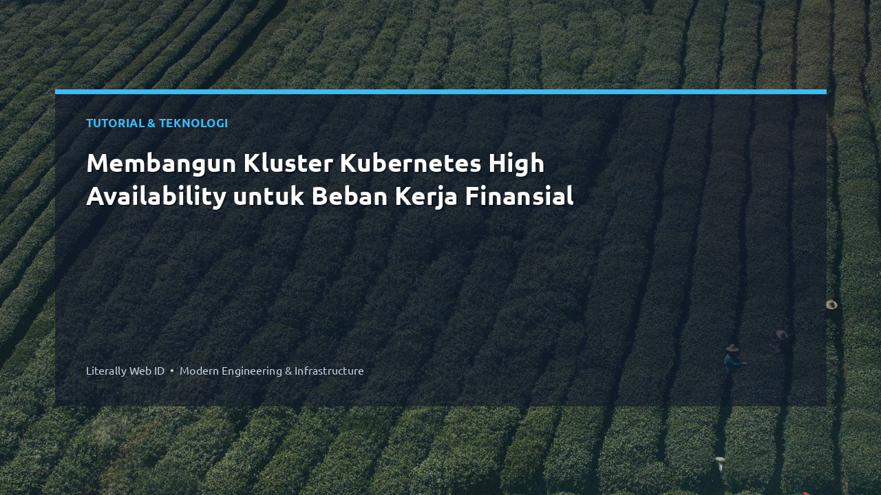 Membangun Kluster Kubernetes High Availability untuk Beban Kerja Finansial