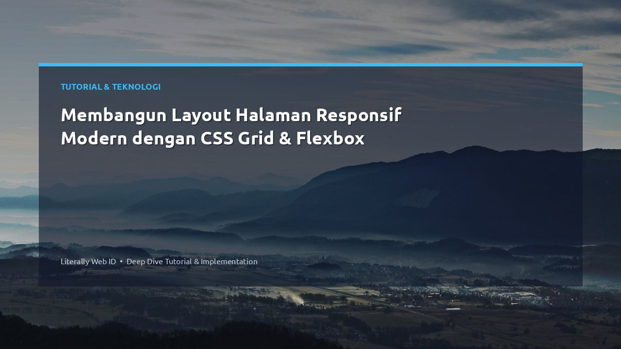 Membangun Layout Halaman Responsif Modern dengan CSS Grid & Flexbox