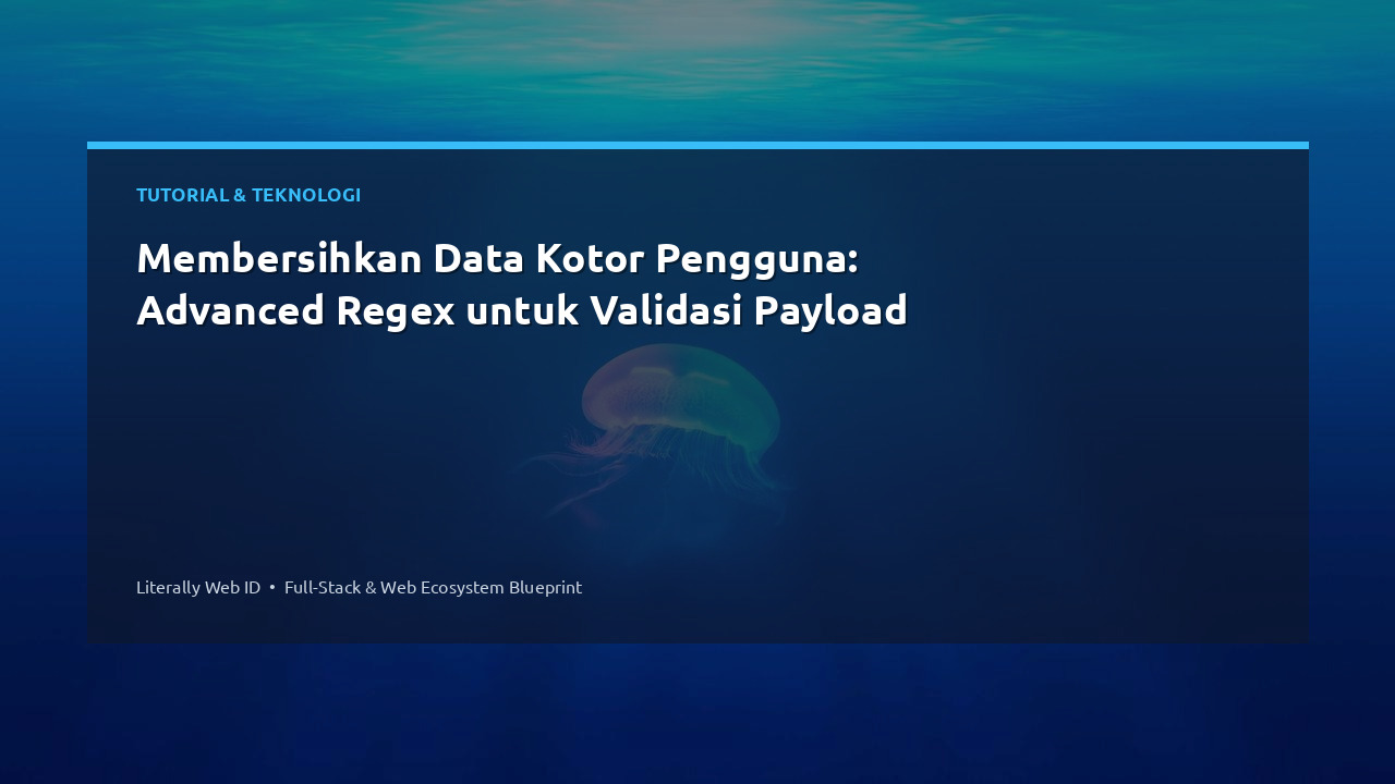 Membersihkan Data Kotor Pengguna: Advanced Regex untuk Validasi Payload