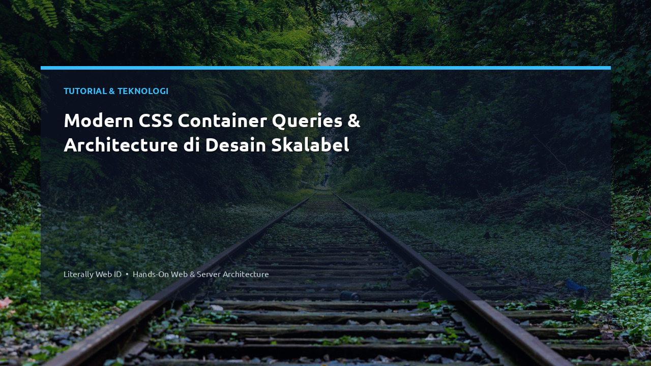 Modern CSS Container Queries & Architecture di Desain Skalabel