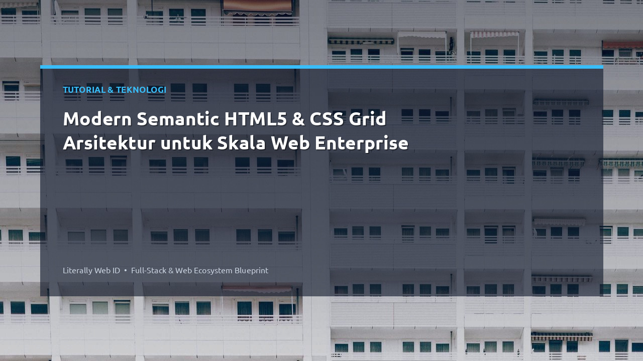 Modern Semantic HTML5 & CSS Grid Arsitektur untuk Skala Web Enterprise