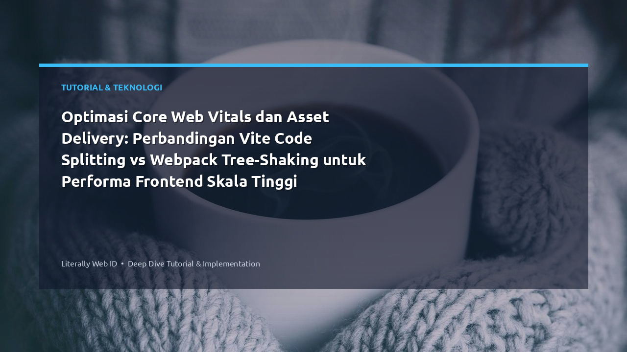Optimasi Core Web Vitals dan Asset Delivery: Perbandingan Vite Code Splitting vs Webpack Tree-Shaking untuk Performa Frontend Skala Tinggi