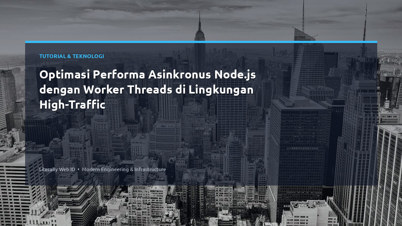Optimasi Performa Asinkronus Node.js dengan Worker Threads di Lingkungan High-Traffic