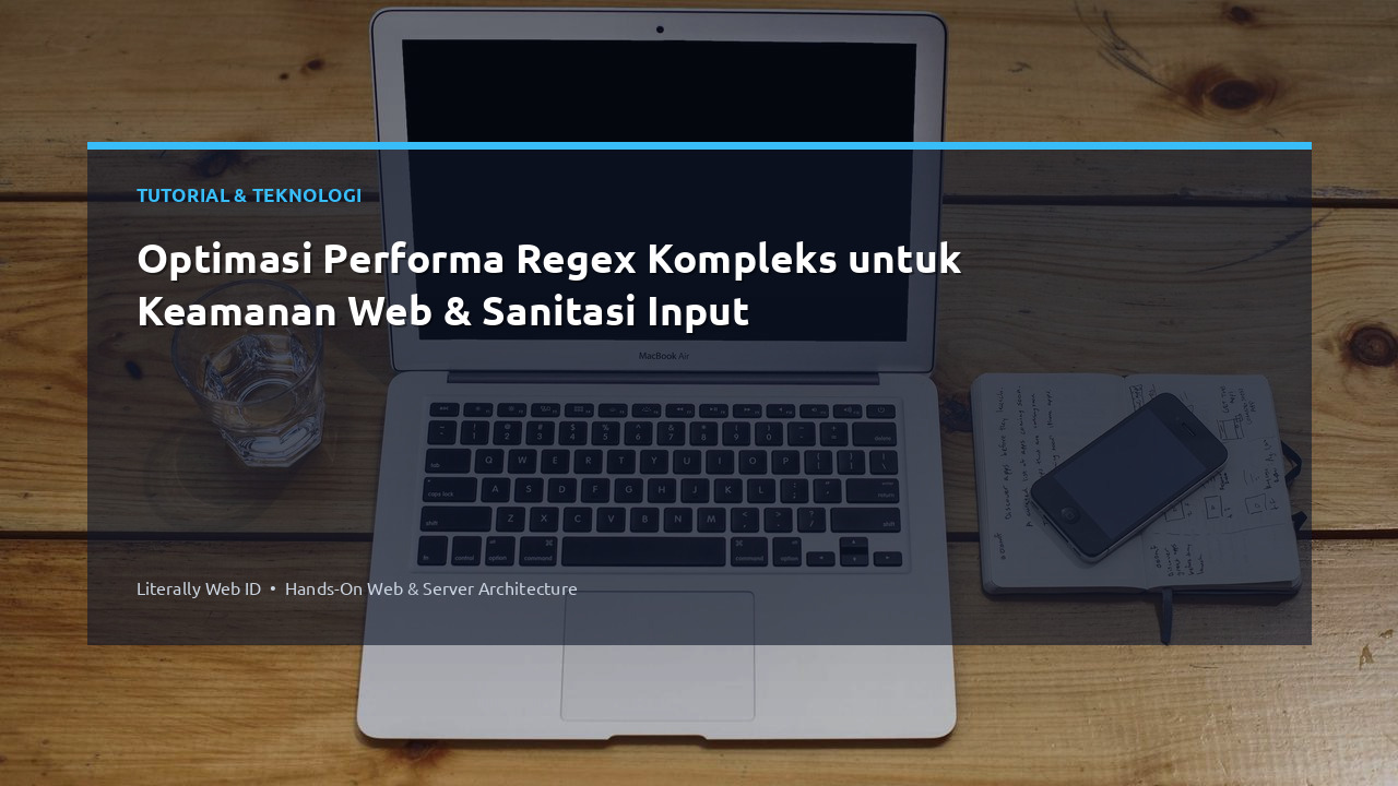 Optimasi Performa Regex Kompleks untuk Keamanan Web & Sanitasi Input