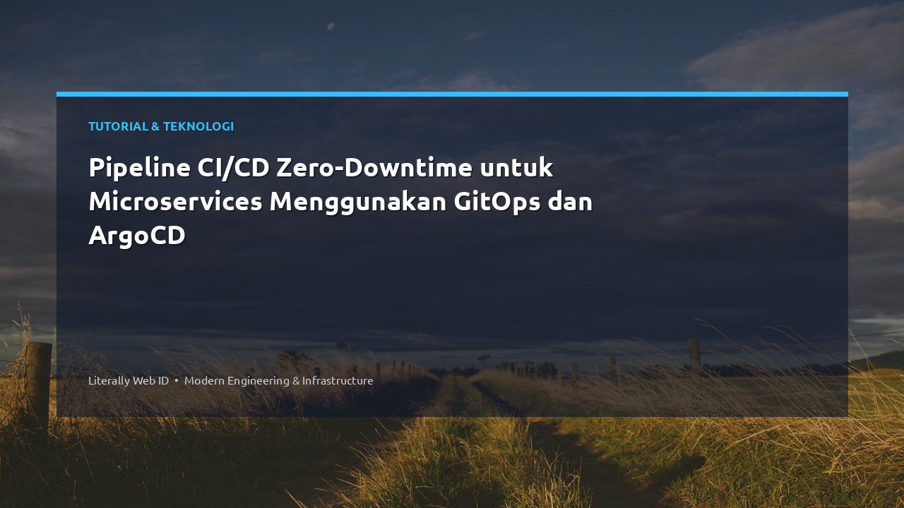 Pipeline CI/CD Zero-Downtime untuk Microservices Menggunakan GitOps dan ArgoCD