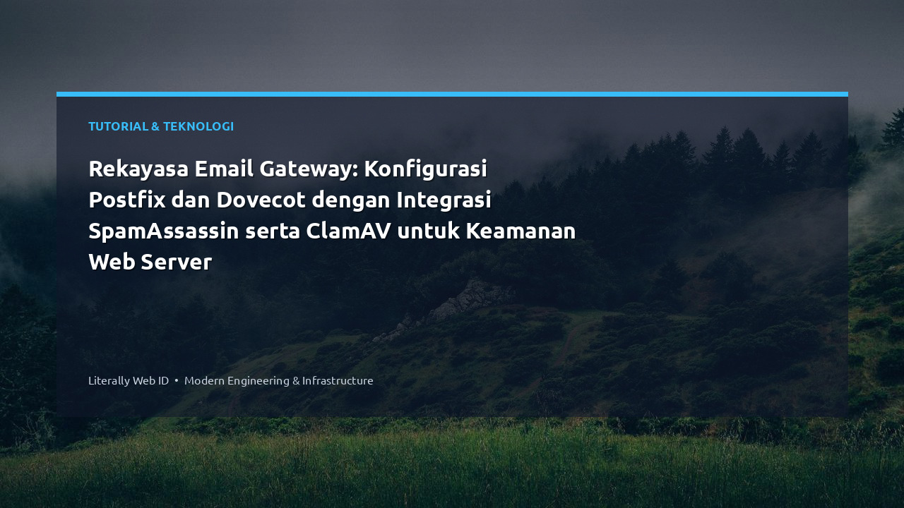 Rekayasa Email Gateway: Konfigurasi Postfix dan Dovecot dengan Integrasi SpamAssassin serta ClamAV untuk Keamanan Web Server