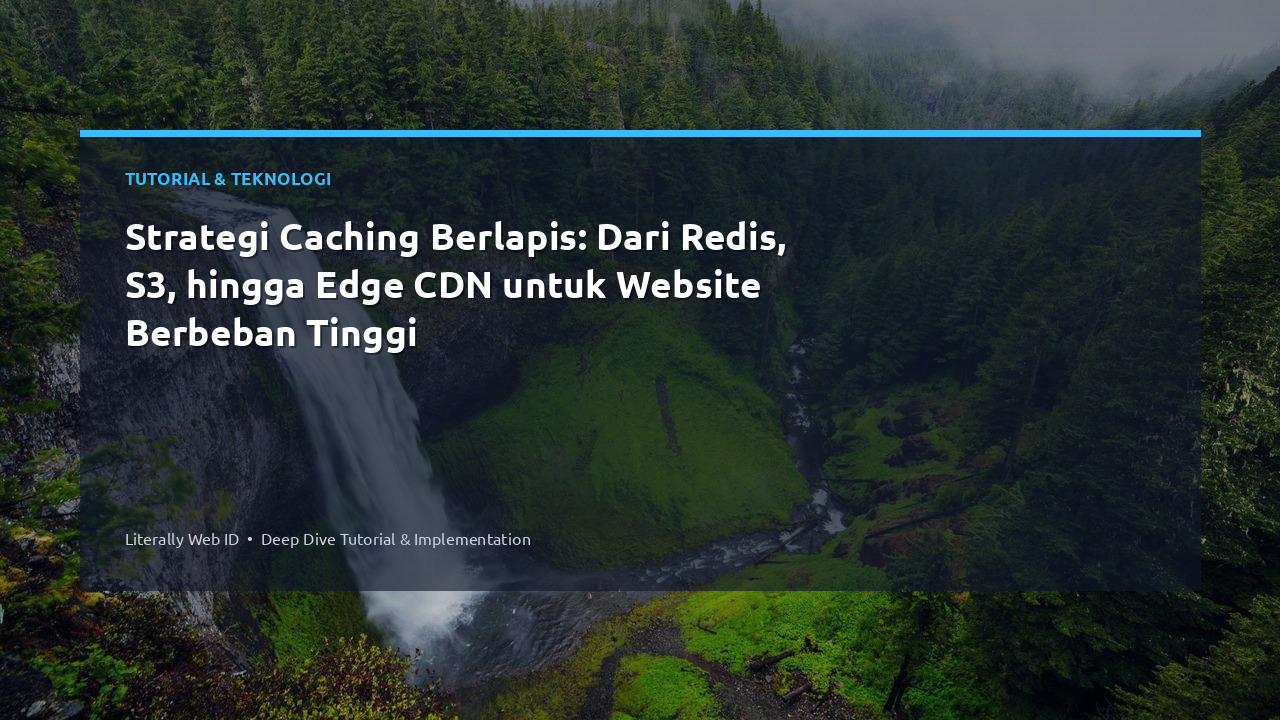 Strategi Caching Berlapis: Dari Redis, S3, hingga Edge CDN untuk Website Berbeban Tinggi