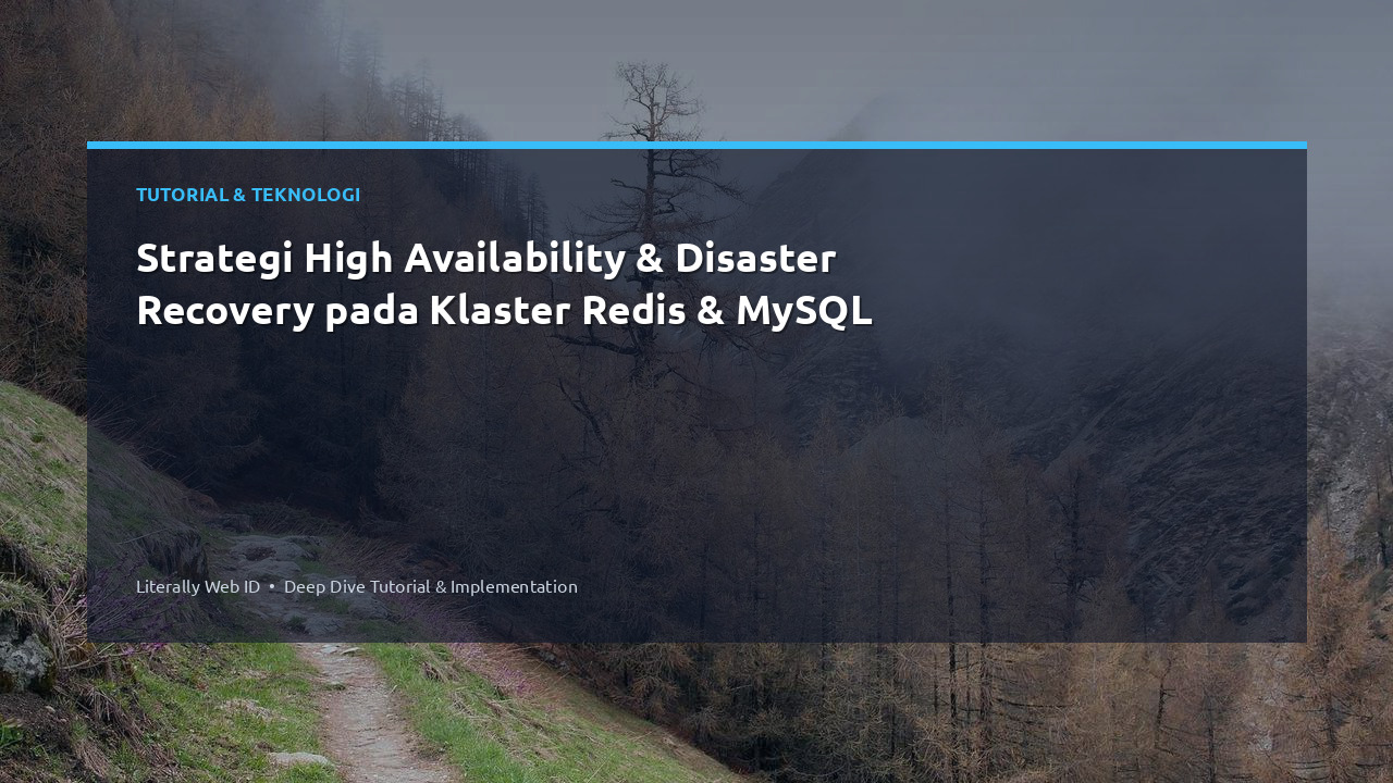 Strategi High Availability & Disaster Recovery pada Klaster Redis & MySQL