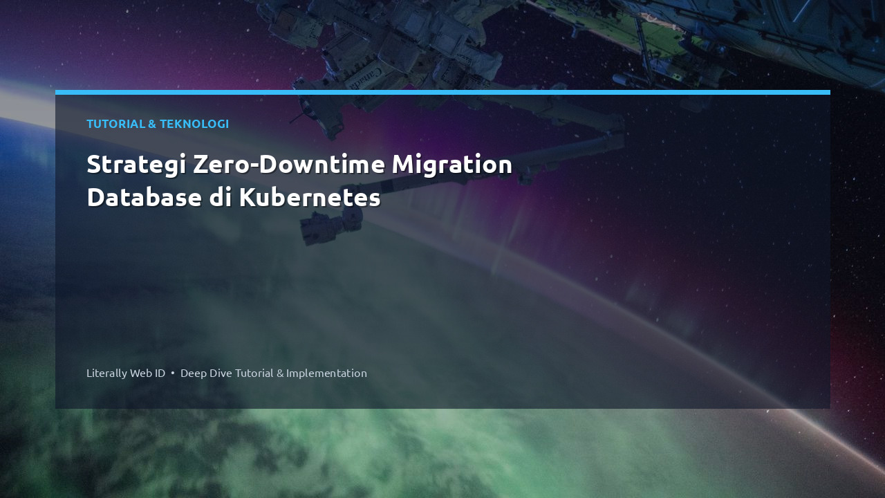 Strategi Zero-Downtime Migration Database di Kubernetes