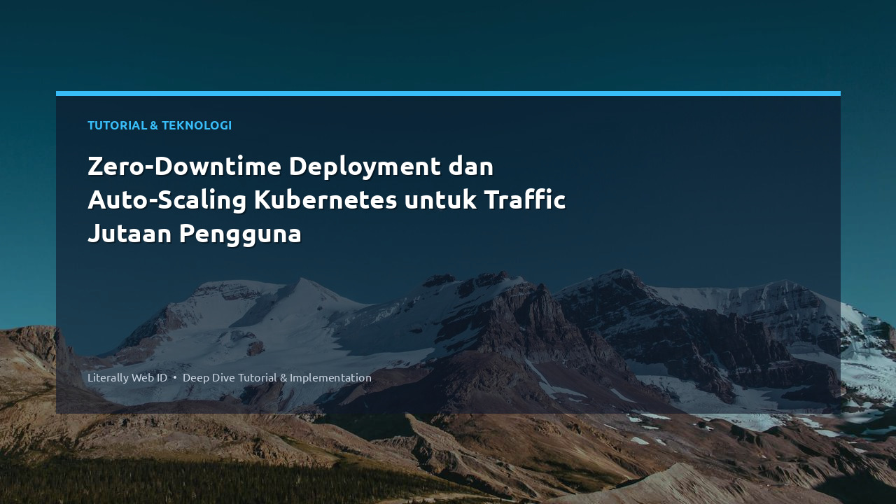 Zero-Downtime Deployment dan Auto-Scaling Kubernetes untuk Traffic Jutaan Pengguna